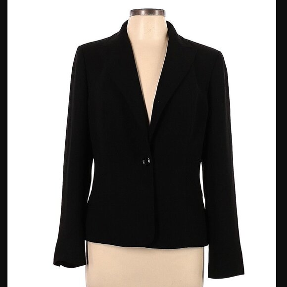 Jones Wear Essentials Blazer Black One Button - Picture 1 of 14